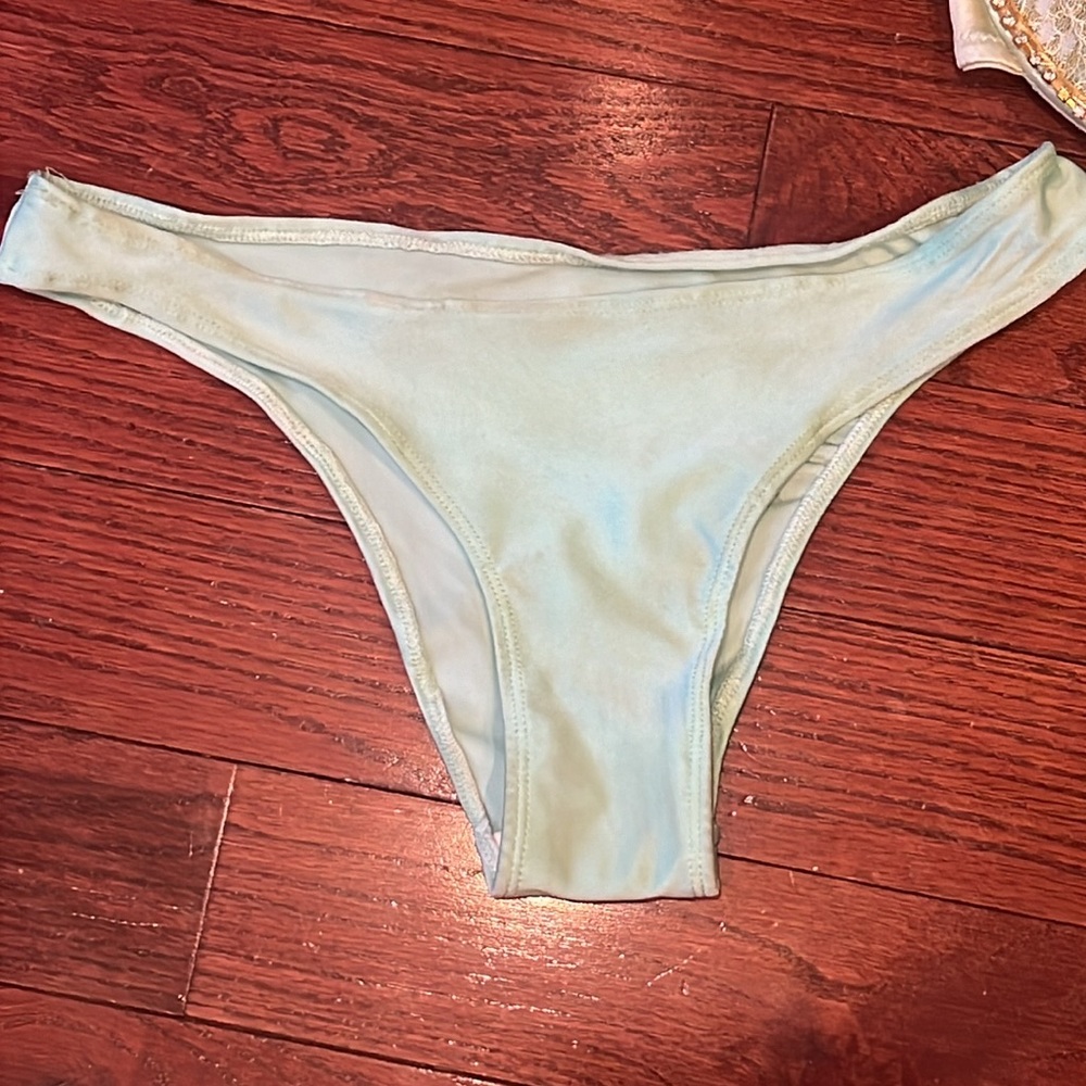 Aqua Jeweled Carnival Costume - Picture 4 of 9